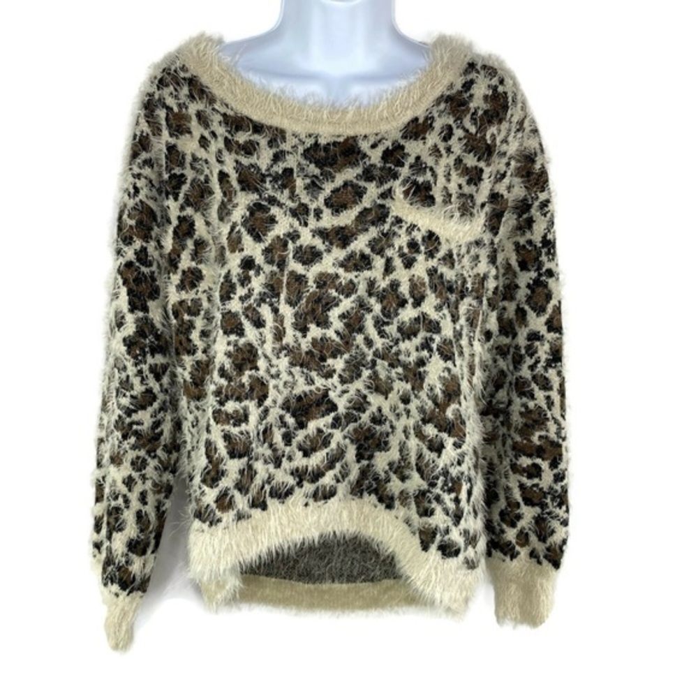 Takara Fuzzy Cheetah Print Sweater, Extreme Soft